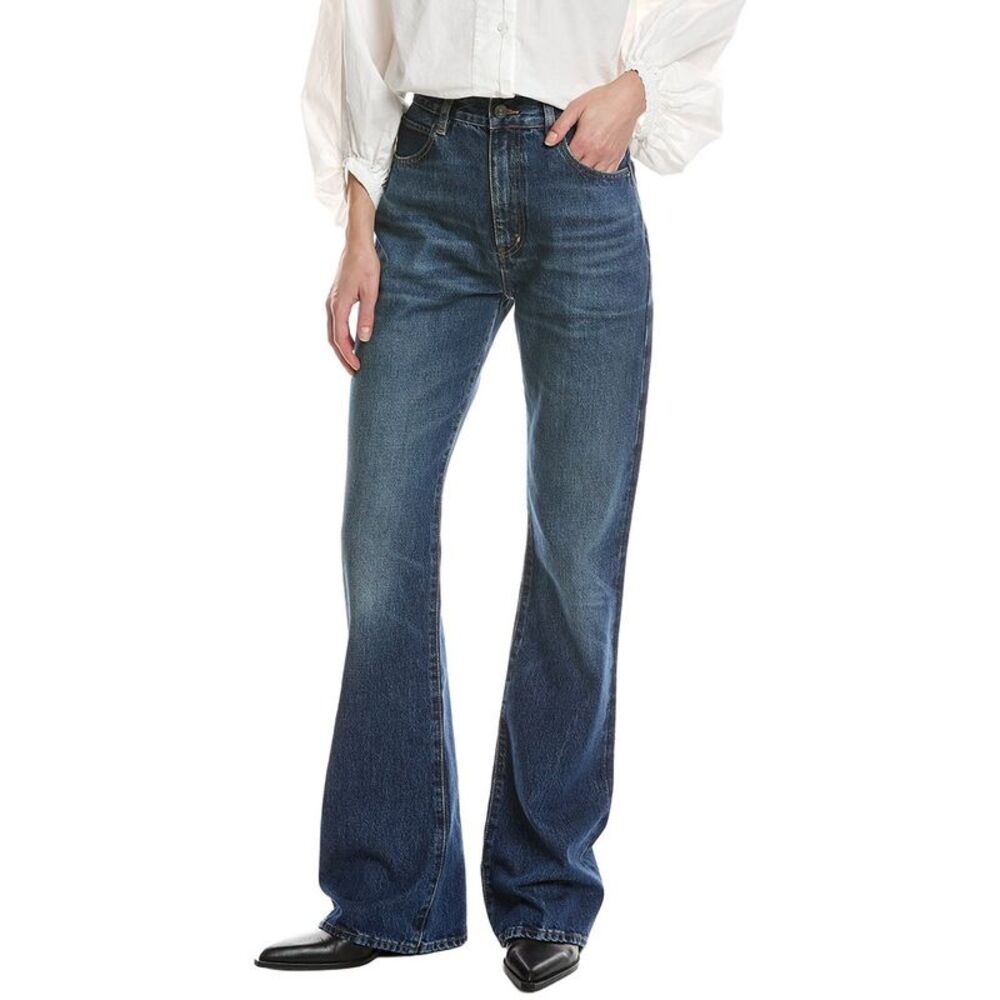 Frame Denim Womens Frame The Outlaw Brazen Bootcut Jean, Blue